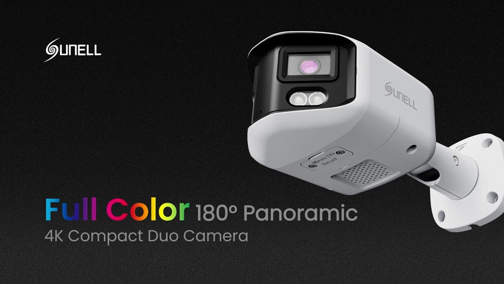 Sunell Full Color 180° Panoramic 4K Compact Duo Camera - 翻译中...