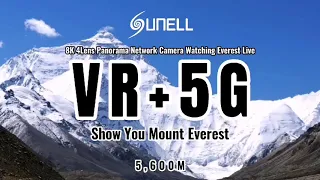 Caméra réseau panoramique Sunell 8K regardant l’Everest en direct